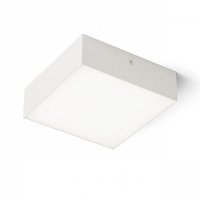 LARISA SQ 17 Stropní, přisazené svítidlo, těleso kov, povrch bílá, difuzor plast opál, LED 15W, 1200lm, teplá 3000K, Ra80, stmívatelné TRIAC, 230V, IP20, rozměry 170x170x58mm