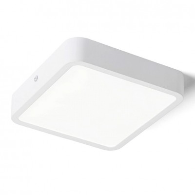 HUE SQ17 LED DIMM Stropní přisazené svítidlo čtvercové, základna kov, povrch dle typu, difuzor plast opál, LED 1x18W, teplá 3000K, 1620lm, Ra80, 230V, stmív TRIAC, IP20, tř.2. rozměry 178x178x35mm