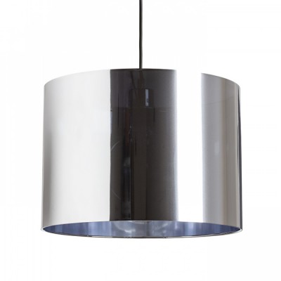 FANCY Závěsné svítidlo, základna kov, povrch chrom, stínítko chromová fólie, pro žárovku 1x20W, E27, 230V, IP20, tř.1, rozměry 500x300mm, vč závěsu l=1200mm