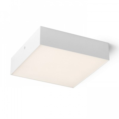 LARISA SQ 22 Stropní, přisazené svítidlo, těleso kov, povrch bílá, difuzor plast opál, LED 20W, 1600lm, teplá 3000K, Ra80, stmívatelné TRIAC, 230V, IP20, rozměry 220x220x58mm