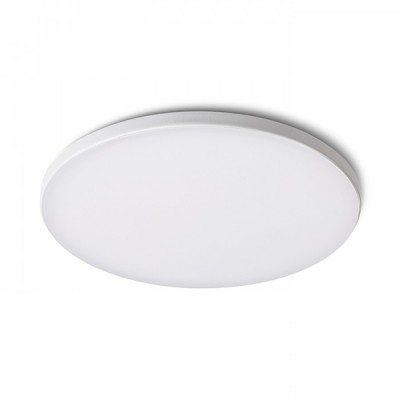 BJORK Stropní, podhledové svítidlo, kruhové, rámeček bílá, LED 12W, 1200lm, teplá 3000K, Ra80, 230V, IP20, rozměry d=160mm, h=10mm, trafo na kabelu