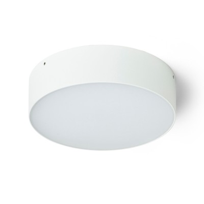LARISA OUT 22 Stropní, přisazené svítidlo, kov, bílá, difuzor plast opál, LED 20W, 1580lm, přepínač CCT teplá 3000K/neutrální 4000K/denní 6000K, Ra80, 230V, IP65, rozměry d=220mm, h=60mm
