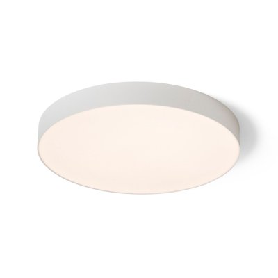 LARISA R 60 Stropní, přisazené svítidlo, těleso kov, bílá, difuzor plast opál, LED 100W, 7500lm, přepín CCT teplá 3000K/neutrální 4000K/denní 6000K, Ra80, stmívatelné TRIAC, 230V, IP20, rozměry d=600mm, h=68mm