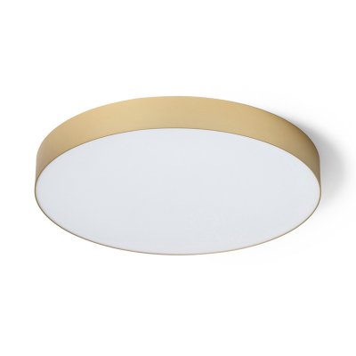 LARISA R 60 Stropní, přisazené svítidlo, kov, zlatá perleť, difuzor plast opál, LED 100W, 7500lm, přepín CCT teplá 3000K/neutrální 4000K/denní 6000K, Ra80, stmívatelné TRIAC, 230V, IP20, rozměry d=600mm, h=68mm