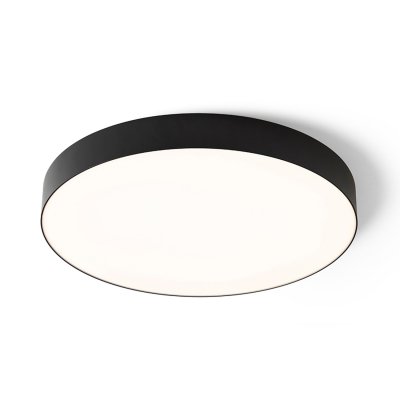 LARISA R 60 Stropní, přisazené svítidlo, těleso kov, černá, difuzor plast opál, LED 100W, 7500lm, přepín CCT teplá 3000K/neutrální 4000K/denní 6000K, Ra80, stmívatelné TRIAC, 230V, IP20, rozměry d=600mm, h=68mm