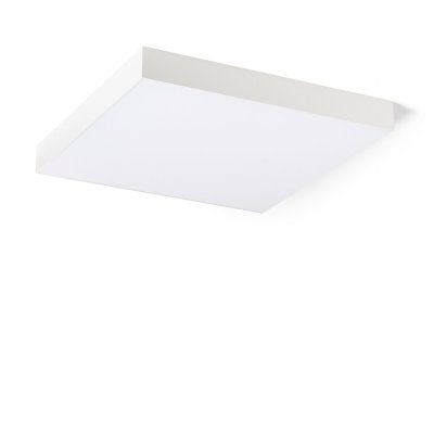 LARISA SQ 60 Stropní, přisazené svítidlo, kov, bílá, difuzor plast opál, LED 100W, 7500lm, přepínač CCT teplá 3000K/neutrální 4000K/denní 6000K, Ra80, stmív TRIAC, 230V, IP20, rozměry 600x600x68mm