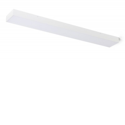 LARISA 115X15 Stropní, přisazené svítidlo, kov, bílá, difuzor plast opál, LED 60W, 4500lm, teplá 3000K, Ra80, stmív TRIAC, Ra80, 230V, IP20, rozměry 1155x150x58mm