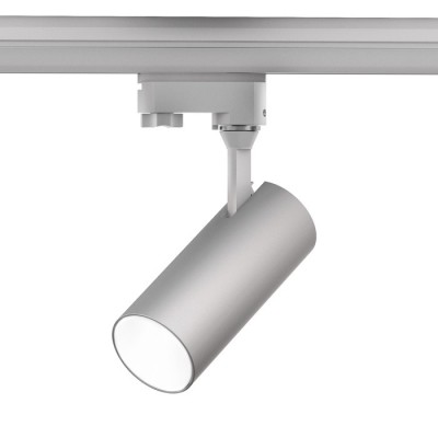 TRAX VÝPRODEJ Bodové svítidlo, nastavitelný směr svícení, těleso hliník, povrch šedostříbrná, LED 15W, teplá 3000K, 1370lm/cca 70W žár, vyzař. Úhel 38°, Ra80, 230V, IP20, d=65mm, l=195mm, na 3F