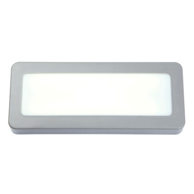 RENO SQ DR Nástěnné, venkovní, obdélníkové, svítidlo, těleso plast, povrch šedostříbrná, difuzor plast, LED 5W, teplá 3000K, 450lm, 230V, IP65, tř.1, 210x86x32mm