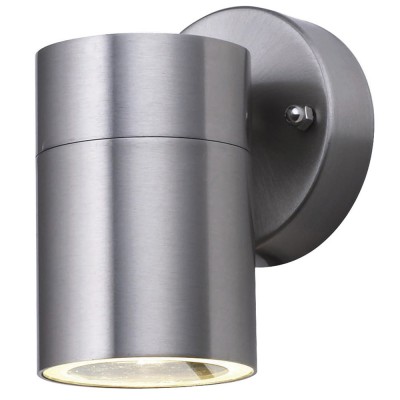 LED OUTDOOR Nástěnné venkovní svítidlo, nastavitelný směr svícení, těleso nerez, povrch nerez šedostříbrná mat, sklo čiré, LED 1x3W, GU10, teplá 3000K, 270lm, 230V, IP44, tř.1. rozměry 120x60x90mm, svítí dolů