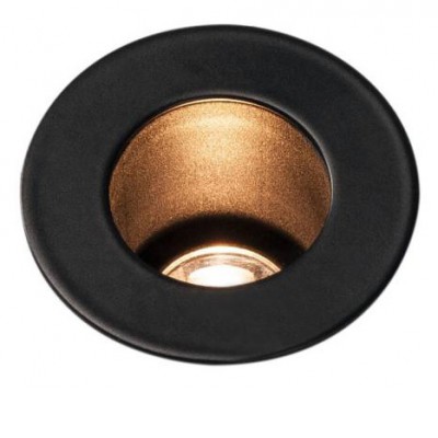 TRITON MINI LED Vestavné zápustné svítidlo, těleso hliník, plast, povrch vnější černá, vnitřní černá, LED 1W, 70lm, teplá 3000K, 350mA, IP20, tř.3, rozměry svítidla: d=45mm, h=53mm.