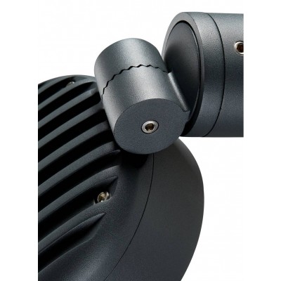 SPARROW Přisazené venkovní bodové svítidlo, PIR senzor pohybu, hliník, černá antracit, difuzor plast, LED 14,5W, 1000lm, přepín teplota CCT teplá 3000K/neutrální 4000K, 230V, IP54, rozměry d=138mm