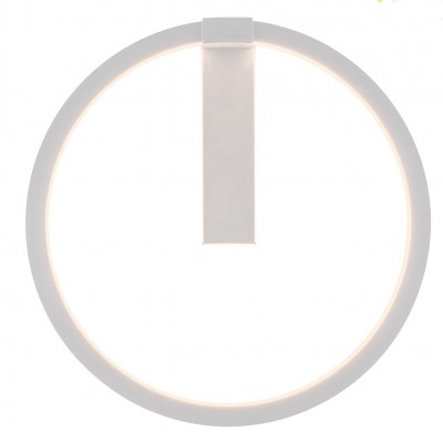 HALO Nástěnné svítidlo, těleso hliník a ocel, povrch bílá mat, difuzor plast opál, LED 25W, 1500lm, CCT teplá 3000K, neutr 4000K, stmívatelné DALI, 230V, IP20, tř.1, d=600mm.