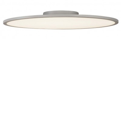 PANEL 60 CL Stropní přisazené svítidlo, těleso hliník, povrch šedá, difuzor plast, LED 42W, 3350lm, neutrální 4000K, stmívatelné DALI, 230V, IP20, tř.1, d=600mm, h=55mm.
