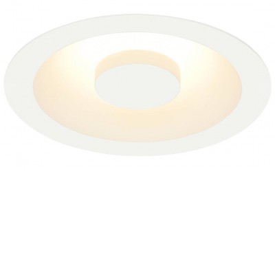 COMFORT CONTROL LED Stropní, podhledové svítidlo, těleso hliník a ocel, povrch vnější bílá, LED 15W, 810lm, teplá 3000K, stmívatelné TRIAC, 230V, IP20, rozměry d=140mm.
