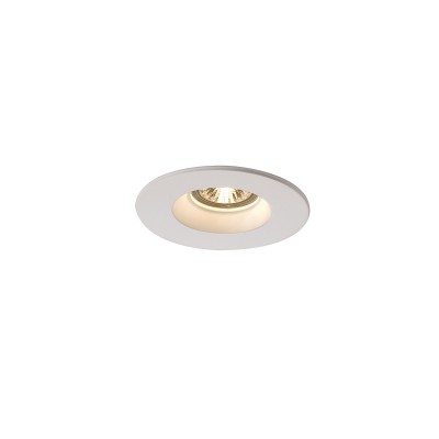 PLASTRA Stropní, podhledové svítidlo, těleso kombinace plast, kov bílá, pro žárovku 1x35W, GU10, 230V, rozměry d=130mm h=140mm