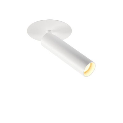 KARPO 30 Vestavné bodové svítidlo, nastavitelný směr svícení, těleso hliník a kov, povrch bílá, LED 7,5W, 470lm, teplá 3000K, Ra90, 500mA, IP20, tř.3, rozměry d=30mm, 152x45mm.