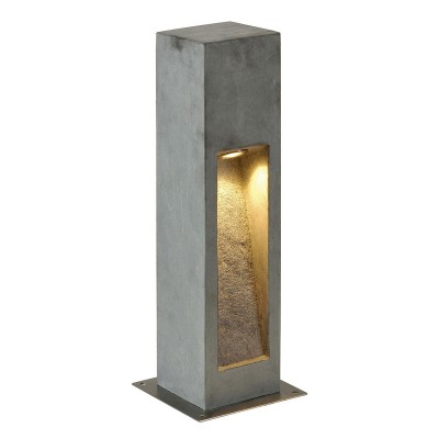 ARROCK LED 1X6W IP44 3000K 330LM Sloupkové venkovní svítidlo, těleso kombinace nerezová ocel, čedič, povrch šedý kámen, LED 1X6W, teplá 3000K, 330lm, 230V, IP44, rozměry dle typu, svítí dolů