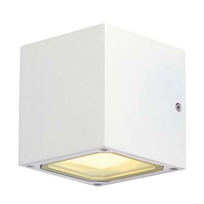 SITRA CUBE Nástěnné svítidlo těeso hliník povrch bílá, černá antracit, hnědá rezavá, difuzor sklo mat, pro LED 2x9W, GX53, 230V, IP44, zař.tř.1, rozměry 115x108x110mm, svítí nahoru/dolů