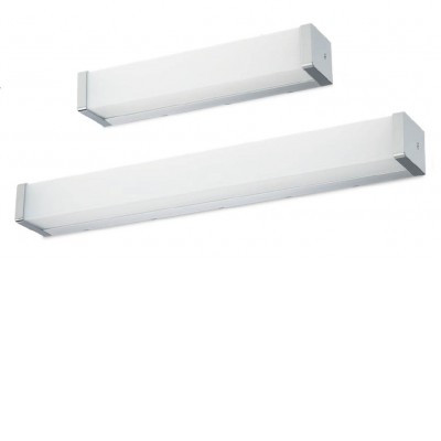 LEDO Nástěnné svítido do koupelny, těleso hliník a plast, povrch chrom, difuzor plast opál, LED 8W/600lm, 16W/1300lm, neutrální 4000K, 230V, do koupelny IP44, tř.2, rozměry dle typu.