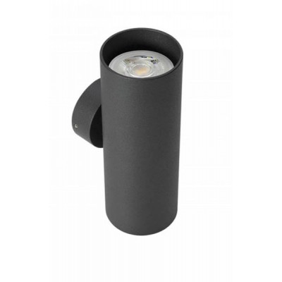 AXIS Nástěnné bodové svítidlo, těleso hliník, povrch černá mat, pro žárovku 2x35W, GU10, ES50, 230V, IP20, tř.1, rozměry d=60mm, h=167mm, svítí nahoru/dolů.