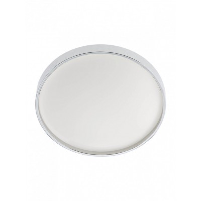 AMON Stropní přisazené svítidlo, těleso kov, povrch bílá a chrom, difuzor plast opál, LED 18W/1690lm, 24W/2250lm, neutrální 4000K, 230V, Ra80, do koupelny IP44, tř.1, rozměry dle typu.