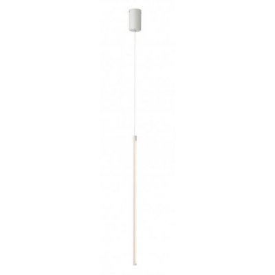 TABOO Závěsné svítidlo, těleso hliník, povrch bílá, dif plast opál, LED 9W, 1061lm, teplá 3000K, Ra80, 230V, IP20, tř.2, rozměry d=17mm, h=630mm, vč závěs kabelu l=1930mm, lze zkr.