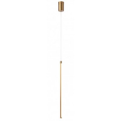 TABOO Závěsné svítidlo, těleso hliník, povrch mosaz, dif plast opál, LED 11W, 1266lm, teplá 3000K, Ra80, 230V, IP20, tř.2, rozměry d=17mm, h=800mm, vč závěs kabelu l=2110mm, lze zkr.