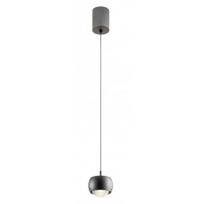 AVES Závěsné svítidlo, těleso hliník, povrch bílá/zlatá/kávová/sv.šedá/černá/černý chrom, dif plast opál, LED 12W, 930lm, teplá 3000K, 230V, IP20, tř.2, rozměry d=96mm, vč.záv.kabelu l=1900mm, lze zkrátit, svítí nahoru/dolů.