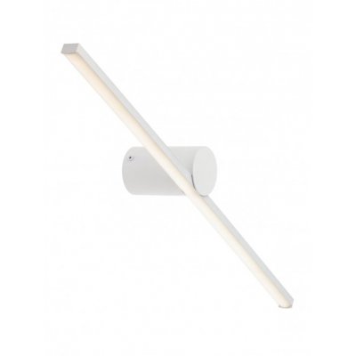 ROW Nástěnné svítidlo k zrcadlu, do koupelny, těleso hliník, povrch bílá, difuzor plast, LED 18W, 2189lm, teplá 3000K, Ra80, 230V, do koupelny IP44, rozměry 900x100mm, svítí dolů.