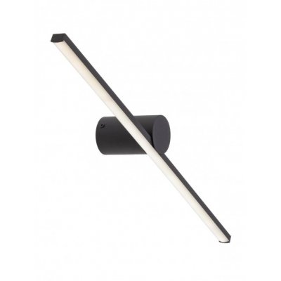 ROW Nástěnné svítidlo k zrcadlu, do koupelny, těleso hliník, povrch černá/bílá, difuzor plast, LED 12W/18W, teplá 3000K/neutrální 4000K, Ra80, 230V, do koupelny IP44, rozměry dle typu, svítí dolů.