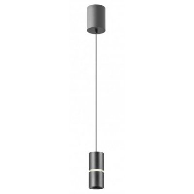 NAKU Závěsné bodové svítidlo, těleso hliník, povrch bílá/černá, dif plast opál, LED 12W, 1100lm, teplá 3000K, 230V, IP20, tř.2, rozměry d=68mm, h=160mm, vč závěs kabelu l=1500mm, lze zkrátit.