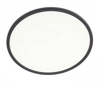 MEMO Stropní svítidlo, těleso plast bílá mat/černá mat, dif plast opál, LED 24W, teplá 3000K/neutrální 4000K, 2200lm, 230V, do koupelny IP54, tř.2, rozměry d=420mm, h=28mm, svítí nahoru/dolů.