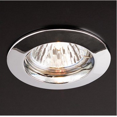 ELC 146 Vestavné stropní bodové svítidlo, těleso zinek, povrch chrom, pro žárovku 1x50W, GU 5,3, 12V, IP20, tř.3, rozměry 79,5x54mm