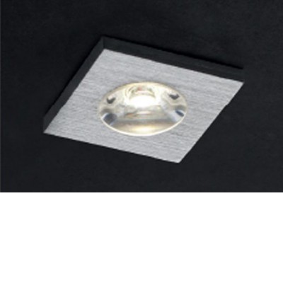 MT118 Vestavné stropní bodové svítidlo, těleso hliník, povrch broušený/bílá mat, difuzor polykarbonát, LED 1x1W, 67lm, neutrální 4000K, 230V, IP20, tř.1, rozměry 30x26x16mm