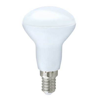 LED žárovka E14 5W Světelný zdroj bodová LED žárovka, materiál hliník, difuzor plast opál, LED 5W, R50, 440lm, E14, teplá 3000K/neutrální 4000K, střední životnost 30.000h, rozměry d=50mm, l=86mm