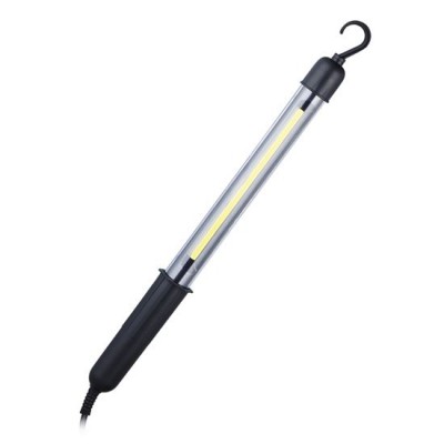 WM19 Montážní lampa, těleso černé, LED 5W, COB, 400lm, 230V, rozměry 42x36x480mm, háček na zavěšení, vypínač na telěse, délka kabelu 5m.