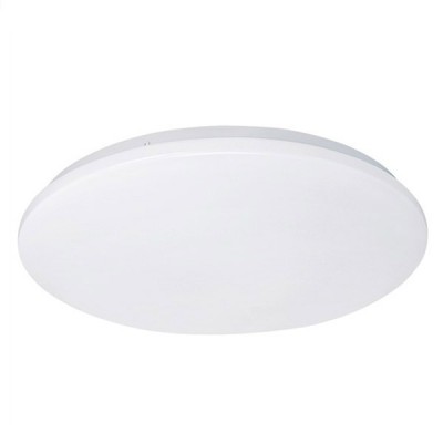 ZEA VÝPRODEJ Stropní svítidlo kulaté, základna kov, povrch bílá, difuzor plast opáll, LED 18W, 1260lm, neutrální bílá 4000K, STEP stmívání stiskem vypínače, 230V, IP20, tř.1, rozměry d=330mm, h=60mm