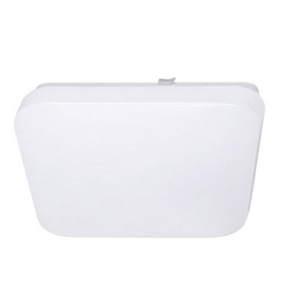 ZEA VÝPRODEJ Stropní svítidlo čtvercové, základna kov, povrch bílá, difuzor PMMA opál, LED 18W, 1260lm, neutrální 4000K, stmívání stiskem vypínače, 230V, IP20, tř.1, rozměry 330x330x60mm