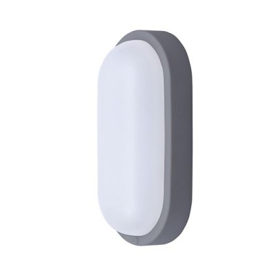 AICHACH Venkovní přisazené svítidlo, těleso plast, povrch šedá, difuzor plast opál, LED 13W, 910lm, neutrální 4000K, 230V, Ra80, IP54, rozměry 210x104x53mm