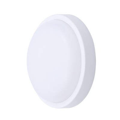 AICHACH Venkovní stropní přisazené svítidlo, těleso plast, povrch bílá/šedá, difuzor plast opál, LED 13W, 910lm, neutrální 4000K, 230V, Ra80, IP65, rozměry d=170mm, h=48mm.
