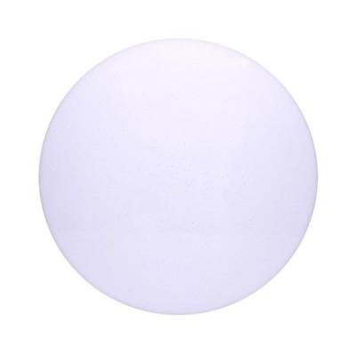 STAR Stropní přisazené svítidlo, základna kov, difuzor plast opál se třpytkami, LED 24W, 1440lm, dálk. ovl. CCT přepín teplota teplá 3000K, neutr 4000K, denní 6500K, 230V, Ra80, IP20, d=370mm, 
