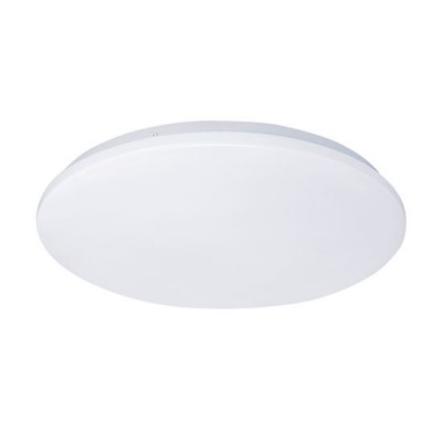 PLAIN Stropní svítidlo, základna kov, povrch bílá, diifuzor plast opál, LED 24W/1920lm, 36W/2520lm, přepínačem nast. CCT teplota  teplá 3000K-denní 6000K, 230V, IP20, tř.1, rozměry dle typu.