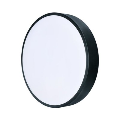 LECCE Stropní svítidlo, těleso kov, povrch černá/bílá, dif plast opál, LED 36W/50W, dálk ovl. (součástí) lze nastavit CCT teplá 3000K - denní 6500K, stmív, 230V, IP20, rozměry dle typu.