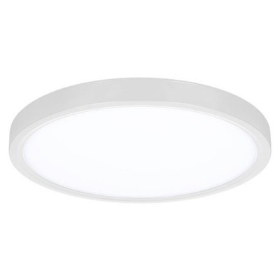 ESTELA Stropní svítidlo, těleso kov, povrch bílá, dif plast opál, LED 60W, 4500lm, dálk.ovl. nast. CCT teplá 3000K-denní 6500K, stmívání, 230V, IP20, rozměry d=500mm, h=30mm.