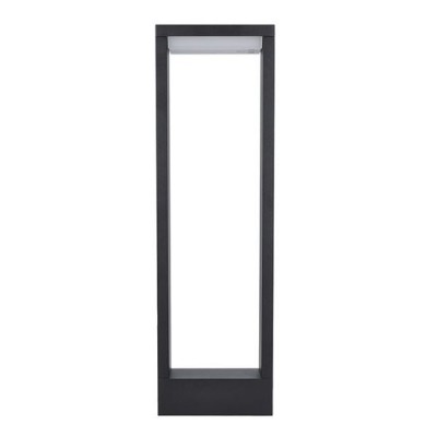 RAGUSA Sloupkové venkovní svítidlo, základna hliník, povrch černá, difuzor plast opál, LED 7W, 450lm, přepín. CCT. teplota teplá 3000K/neutr 4000K/denní 6000K, 230V, IP54, rozměry 150x500x60mm, svítí dolů.