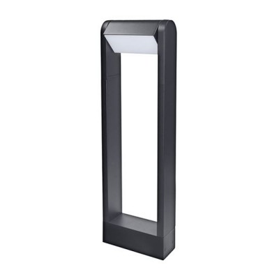 CROTONE Sloupkové venkovní svítidlo, výkopné, těleso hliník, povrch černá, LED 7W, 450lm, teplá 3000K, Ra80, 230V, IP54, rozměry 150x500x60mm.