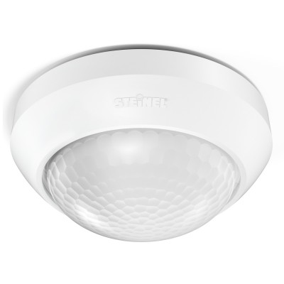 IS360-3 PIR - kvalitní stropní přisazený pohybový senzor, záběr 360°/180°, dosah 12m, čas sepnutí 5s-15min, soumrak 2-1000lx, montážní výška 2,8m, max.2000W max 8 zářivek, teplota -20-40°C, 230V, IP54, tř.2. 57x57x121mm