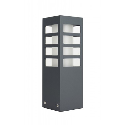 TASI III Sloupkové venkovní svítidlo, těleso hliník, povrch šedočerná, difuzor plast opál, pro žárovku 1x18W, E27, 230V, IP54, rozměry 250x80x80mm