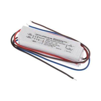 LED zdroj 12V 36W Napájecí zdroj pro LED pásky, vstup 230V, výstup 12V, 36W, IP67, rozměry 118x35x26mm, ochrana proti přehřátí, zkratu a přetížení.